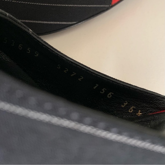 Casadei pinstripe cap toe heel made in Italy - Picture 12 of 16